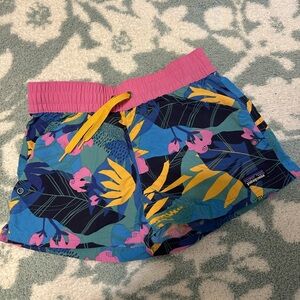 Patagonia Pink and Blue Swim Shorts